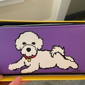 NWT Marc teturo  wallet bichon frese
